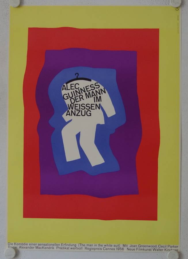 The Man in the white Suit re-release german movie poster